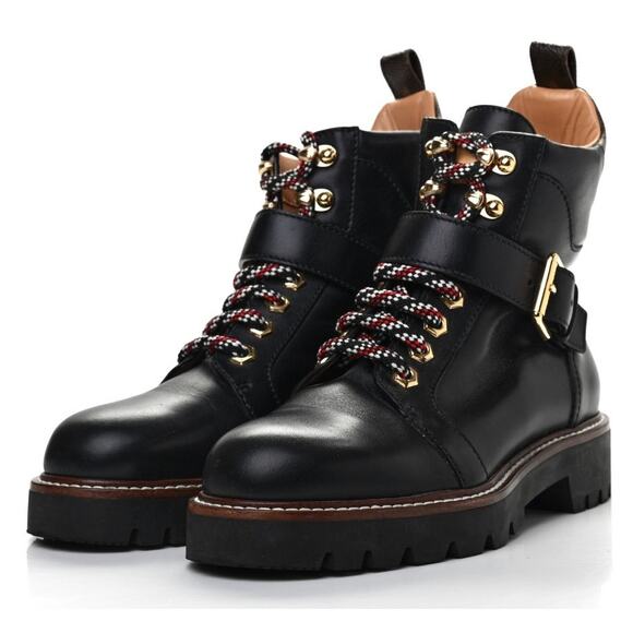 Louis Vuitton Calfskin Territory Ranger Combat Boots in Black - Picture 1 of 16